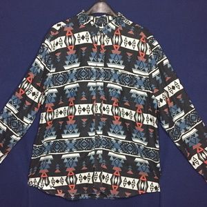 American Eagle Tribal Button Up